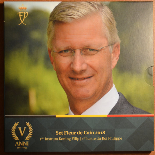 Belgicko 2018 sada s medailou Philippe (BU)