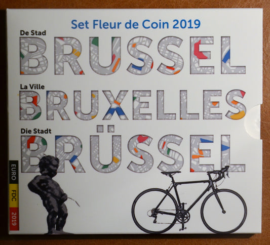 Belgicko 2019 sada s dvomi 2,50 Euro mincami (BU)