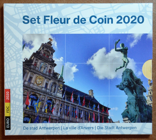 Belgicko 2020 sada s dvomi 2,50 Euro mincami Antwerpen (BU)