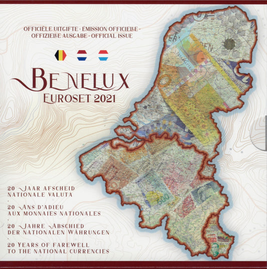 BeNeLux 2021 - sada 24 euromincí (BU)