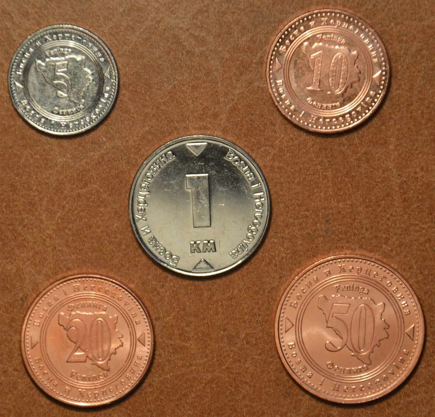 Bosnia Hercegovina 5 mincí 2007-2013 (UNC)