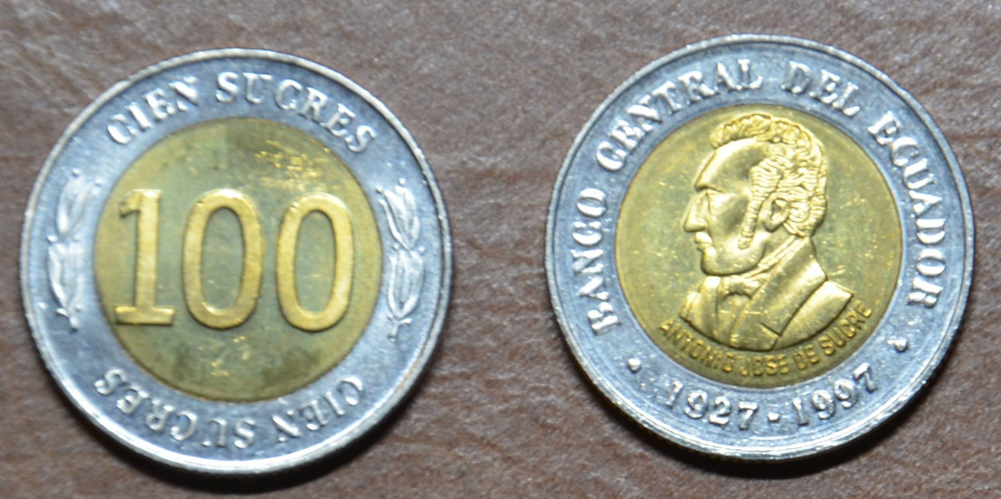 Ekvádor 100 sucres 1997 (UNC)