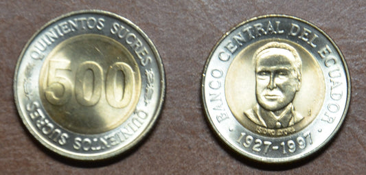 Ekvádor 500 sucres 1997 (UNC)