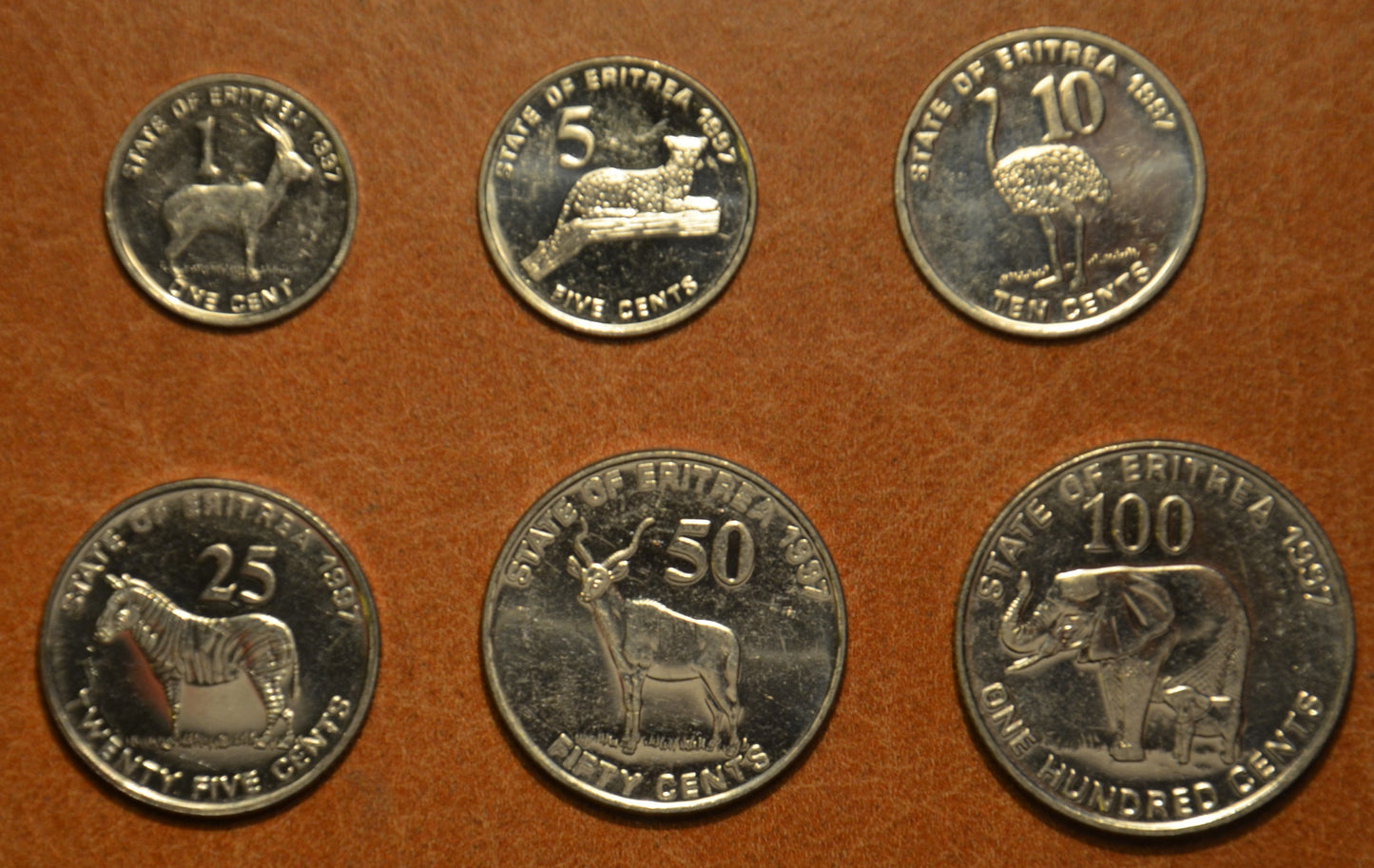 Eritrea 6 mincí 1997 (UNC)