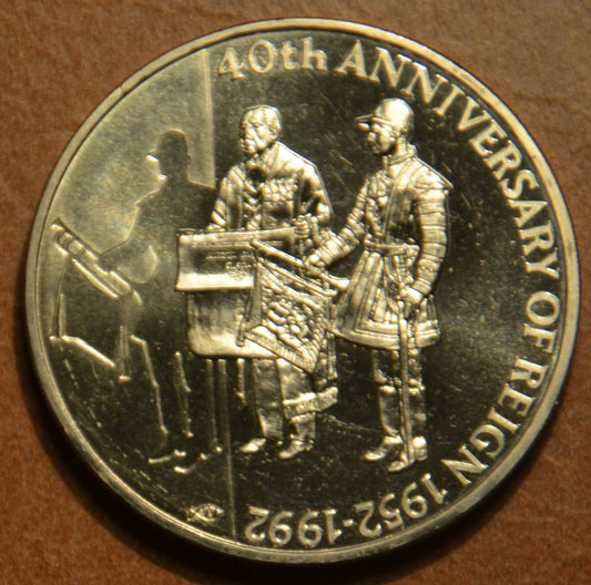 Falklandy 50 penny 1992 (UNC)