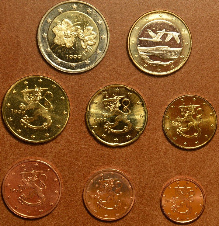 Fínsko 1999 sada 8 euromincí (UNC)