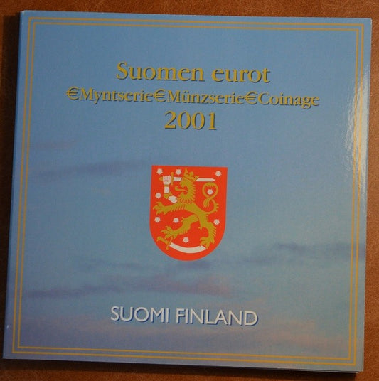 Fínsko 2001 - sada 8 mincí (BU)