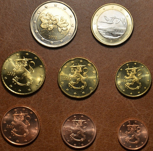Fínsko 2003 sada 8 euromincí (UNC)