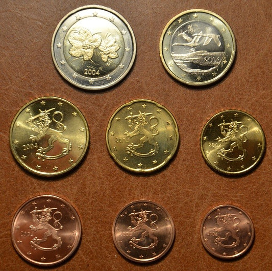 Fínsko 2004 sada 8 euromincí (UNC)