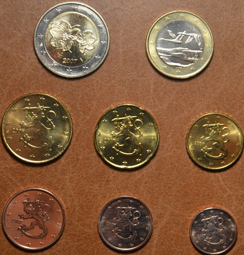 Fínsko 2007 sada 8 euromincí (UNC)
