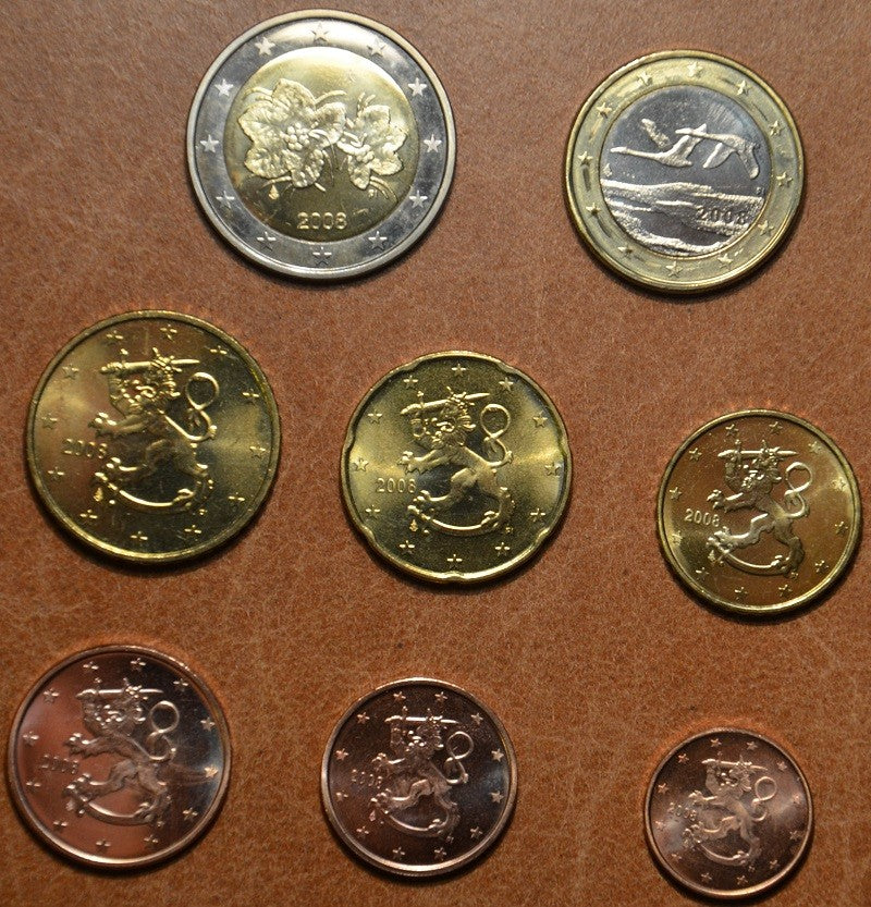 Fínsko 2008 sada 8 euromincí (UNC)