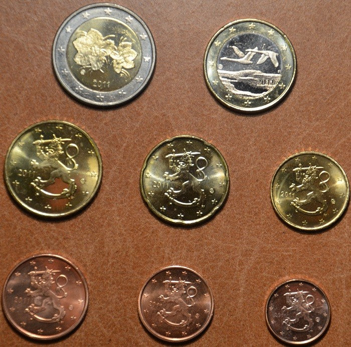 Fínsko 2011 sada 8 euromincí (UNC)
