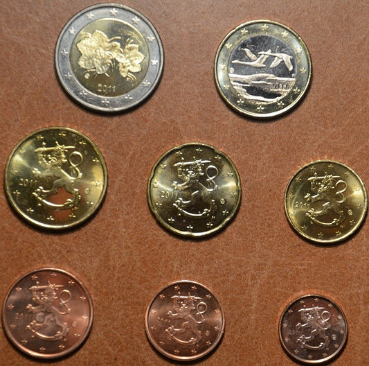 Fínsko 2011 sada 8 euromincí (UNC)