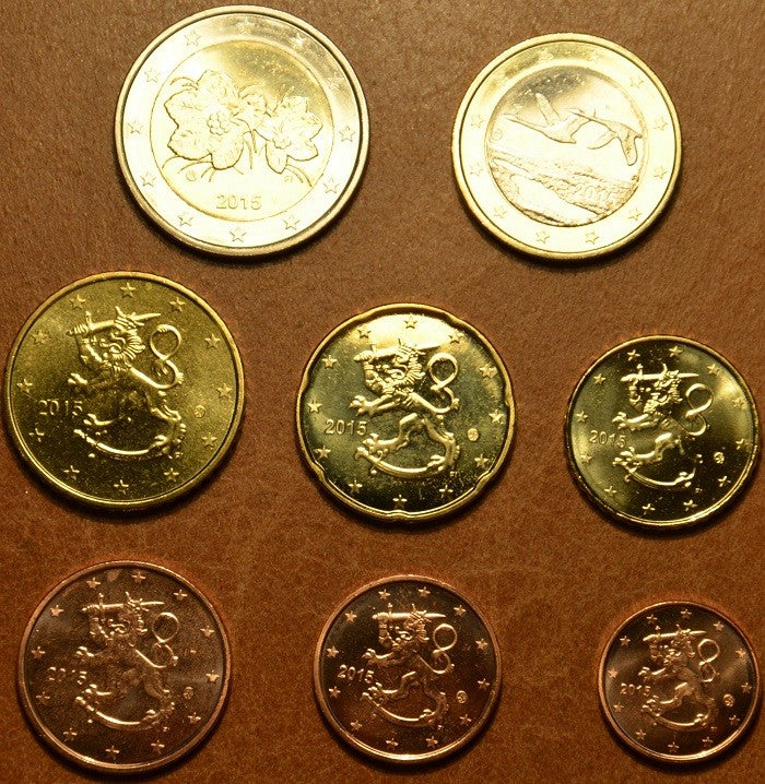 Fínsko 2015 sada 8 euromincí (UNC)