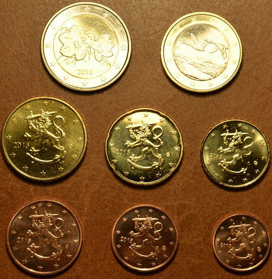 Fínsko 2015 sada 8 euromincí (UNC)