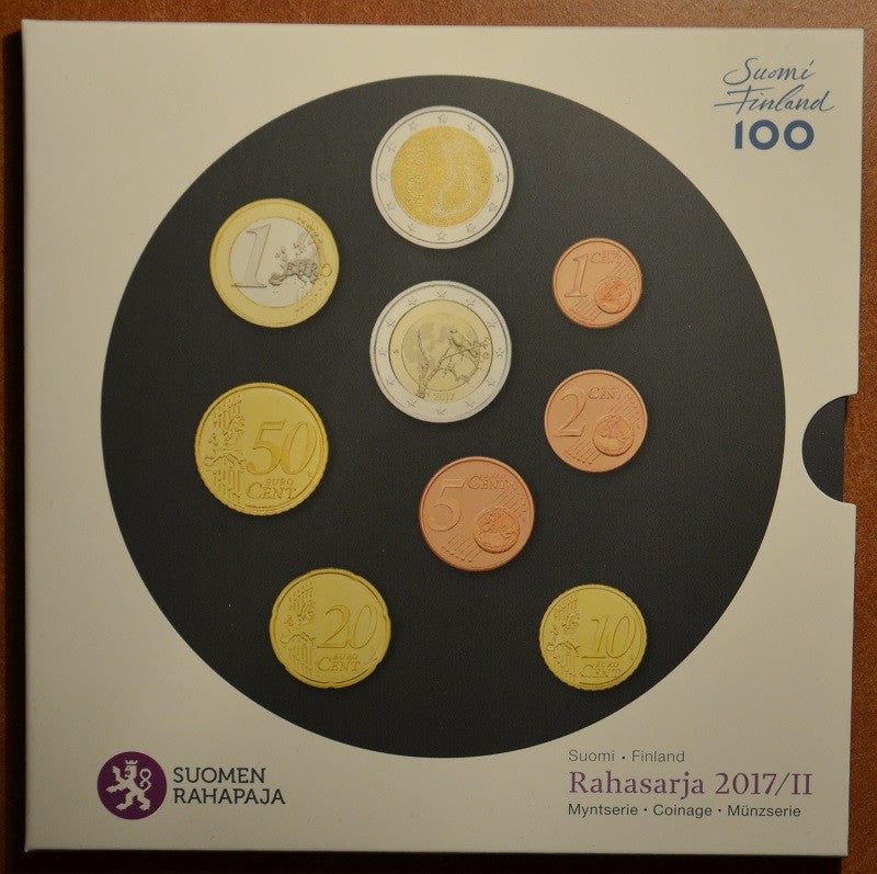 Fínsko 2017 - sada 9 euromincí II. (BU)