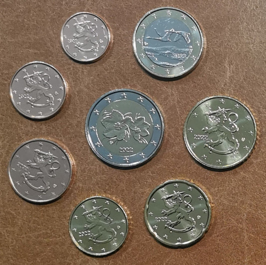 Fínsko 2022 sada 8 euromincí (UNC)