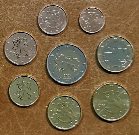 Fínsko 2023 sada 8 euromincí (UNC)