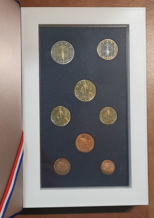 Francúzsko 1999 sada 8 euromincí (Proof)