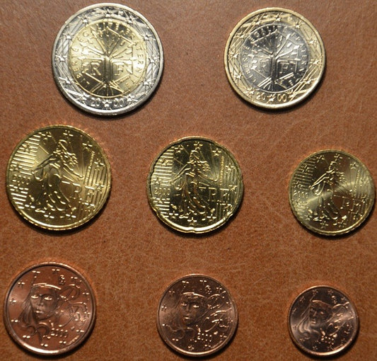 Francúzsko 2000 sada 8 euromincí (UNC)