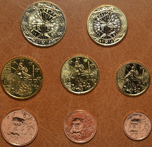 Francúzsko 2002 sada 8 euromincí (UNC)