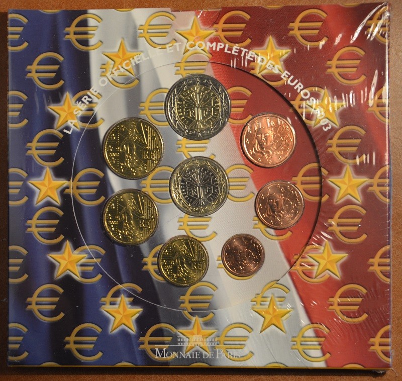 Francúzsko 2003 sada 8 euromincí (BU)
