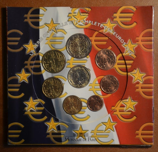 Francúzsko 2004 sada 8 euromincí (BU)