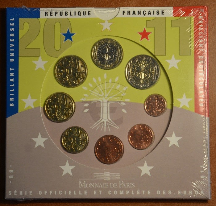 Francúzsko 2011 sada 8 euromincí (BU)