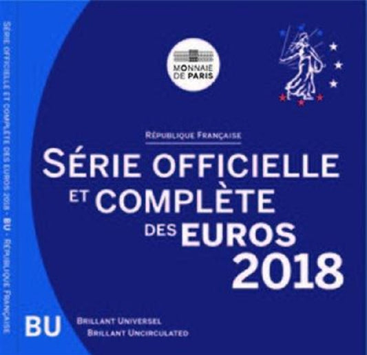 Francúzsko 2018 sada 8 euromincí (BU)