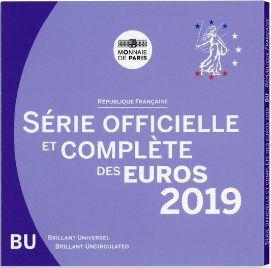 Francúzsko 2019 sada 8 euromincí (BU)