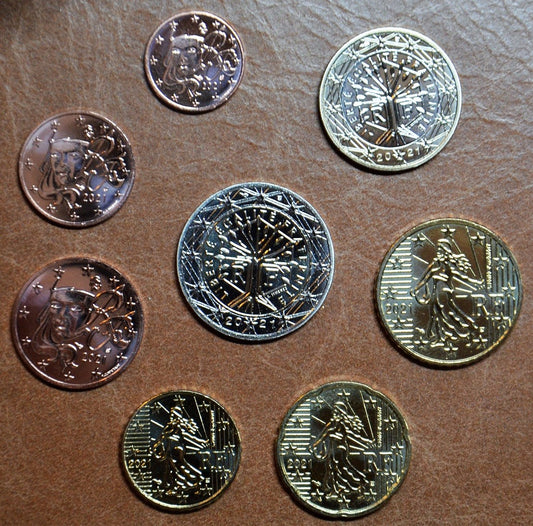 Francúzsko 2021 sada 8 euromincí (UNC)
