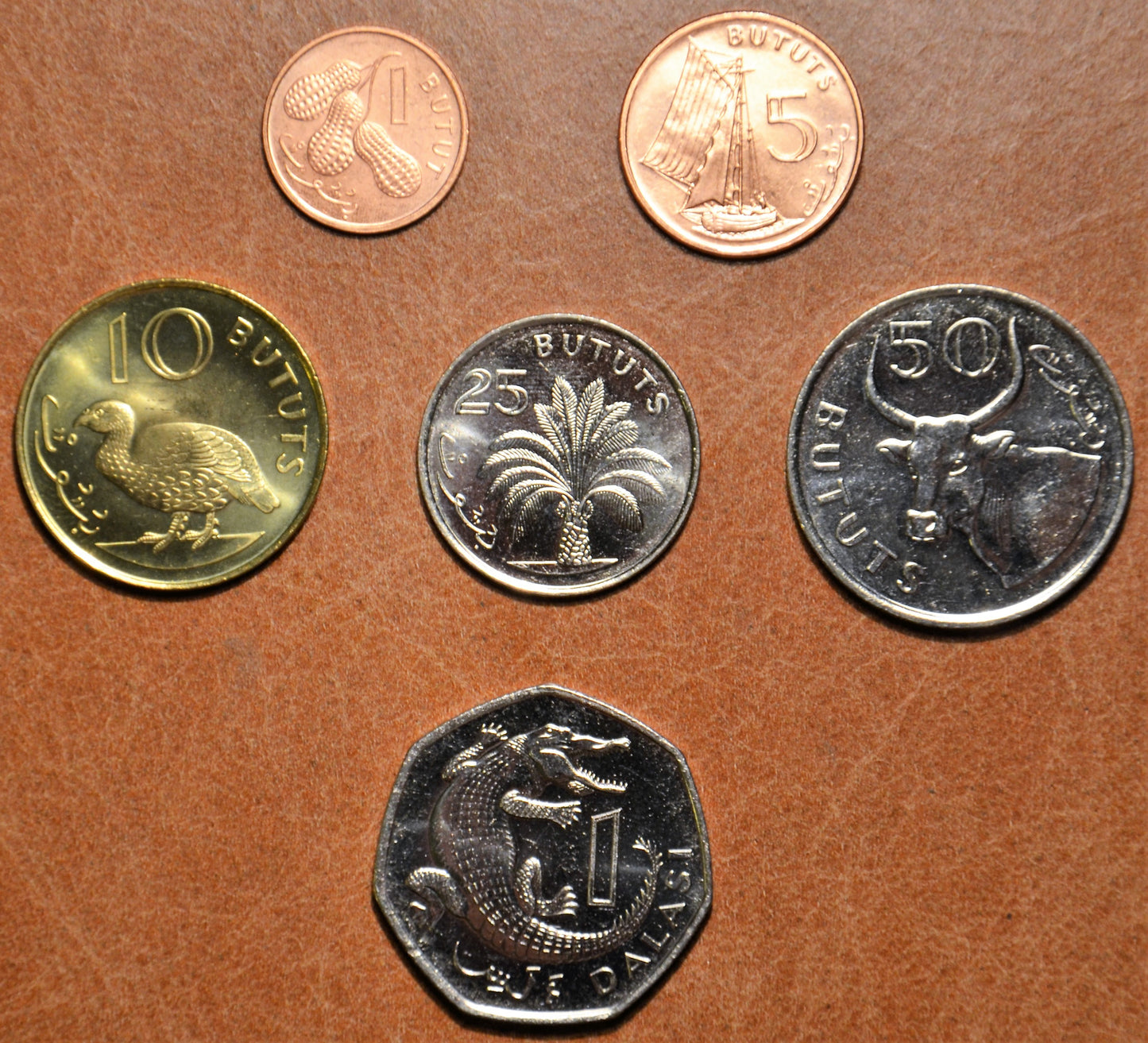 Gambia 6 mincí 1998 (UNC)