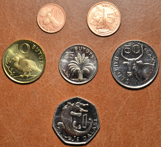 Gambia 6 mincí 1998 (UNC)