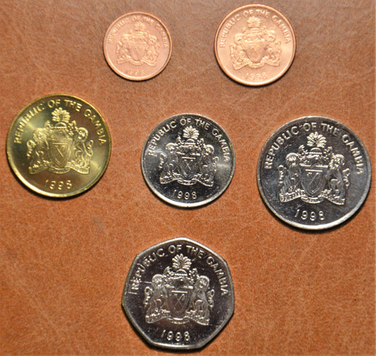 Gambia 6 mincí 1998 (UNC)