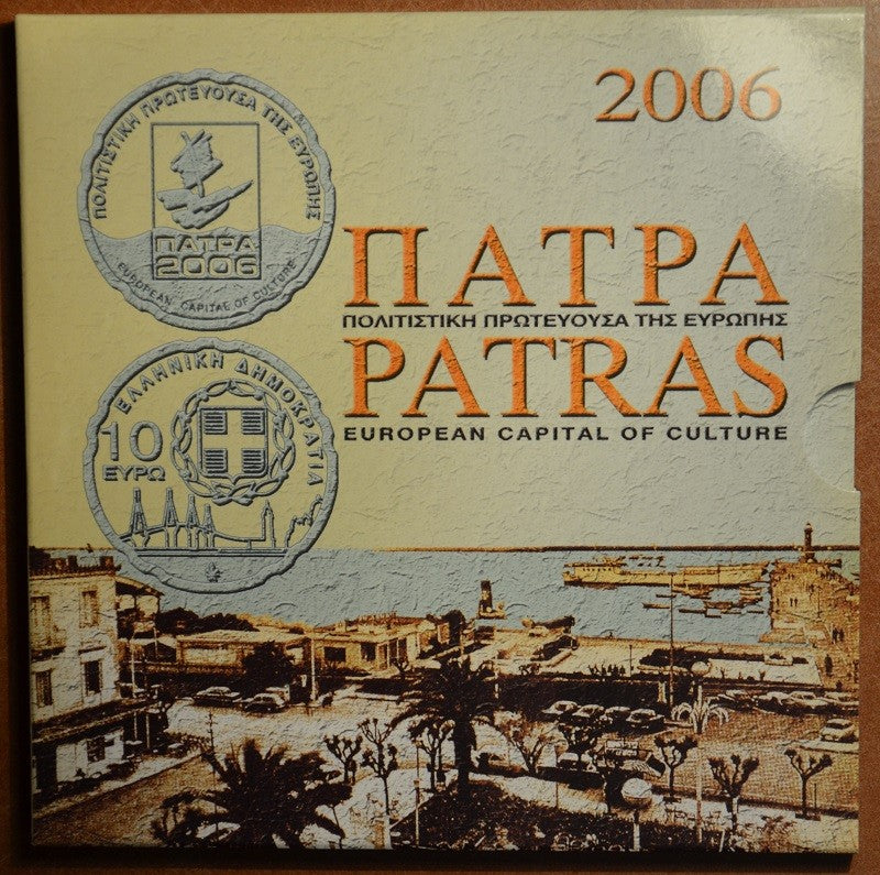 Grécko 2006 sada mincí s 10 Euro mincou (BU)