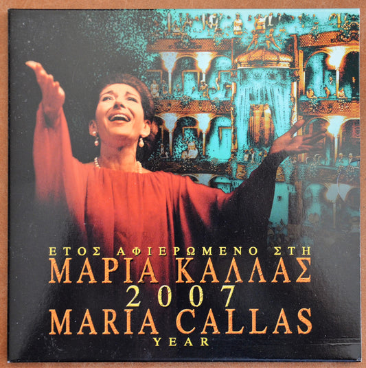 Grécko 2007 sada s mincou 10 Euro Maria Callas  (BU)