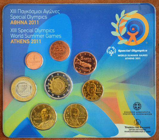 Grécko 2011 sada mincí s pamätnou 2 Euro mincou (BU)