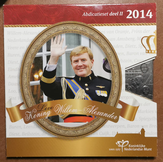 Holandsko 2014 sada 8 mincí Willem Alexander (BU)