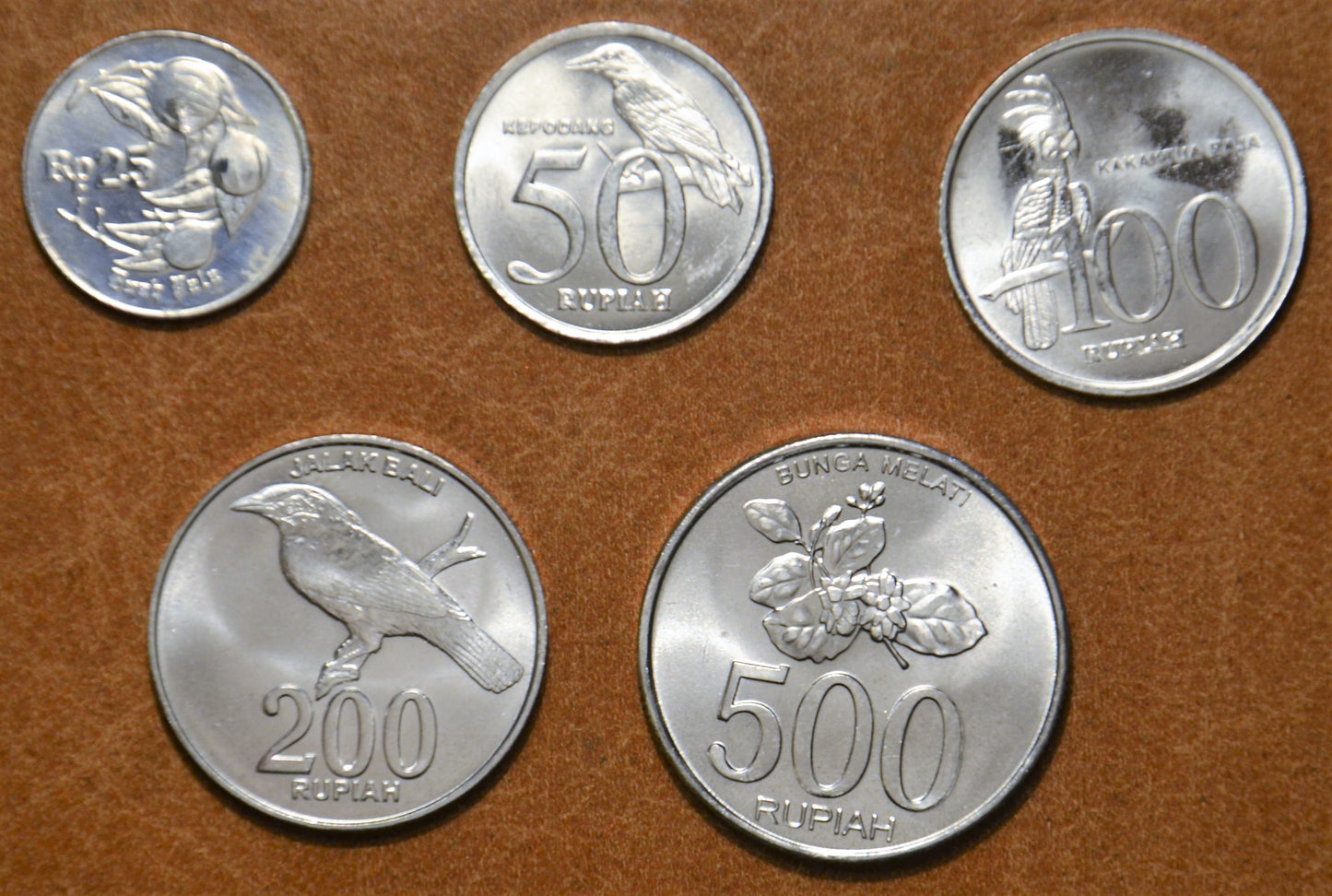 Indonézia 5 mincí 1994-2003 (UNC)