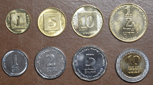 Izrael 8 mincí 1985-2014 (UNC)