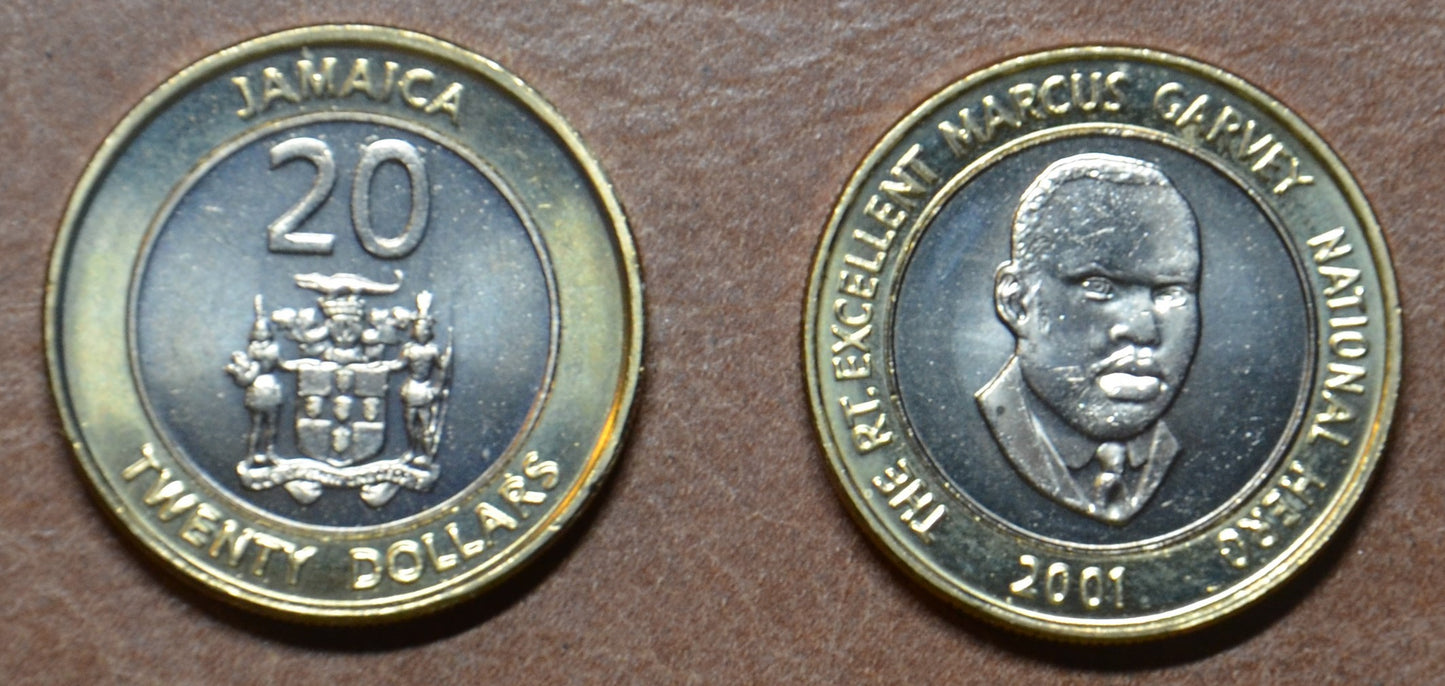 Jamajka 20 dollar 2000-2002 (UNC)
