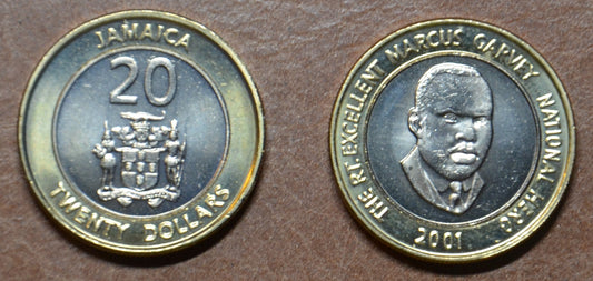 Jamajka 20 dollar 2000-2002 (UNC)