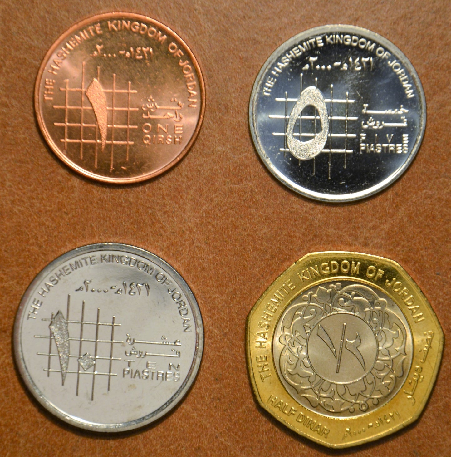 Jordánsko 4 mincí 2000 (UNC)