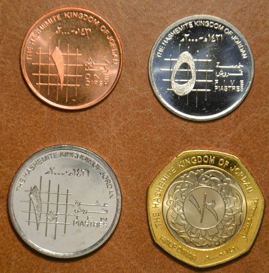 Jordánsko 4 mincí 2000 (UNC)