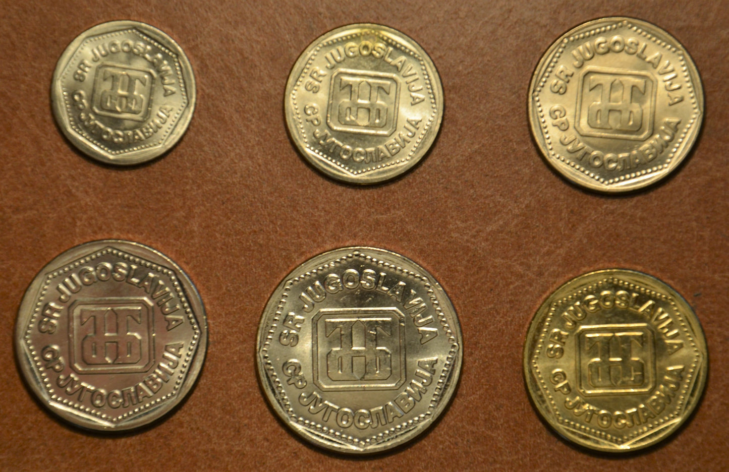 Juhoslávia 6 mincí 1993 (UNC)