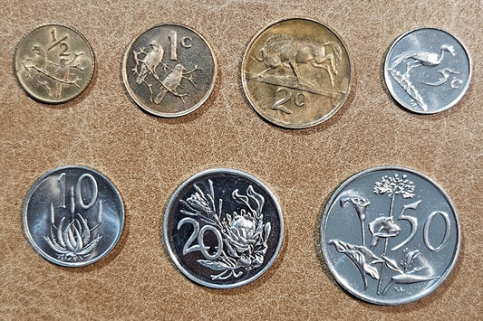 Južná Afrika 7 mincí (UNC)