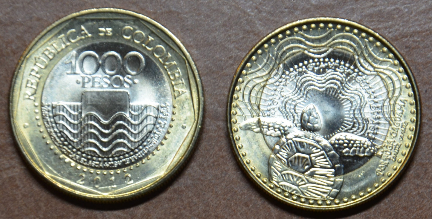 Kolumbia 1000 Pesos 2012-2015 (UNC)