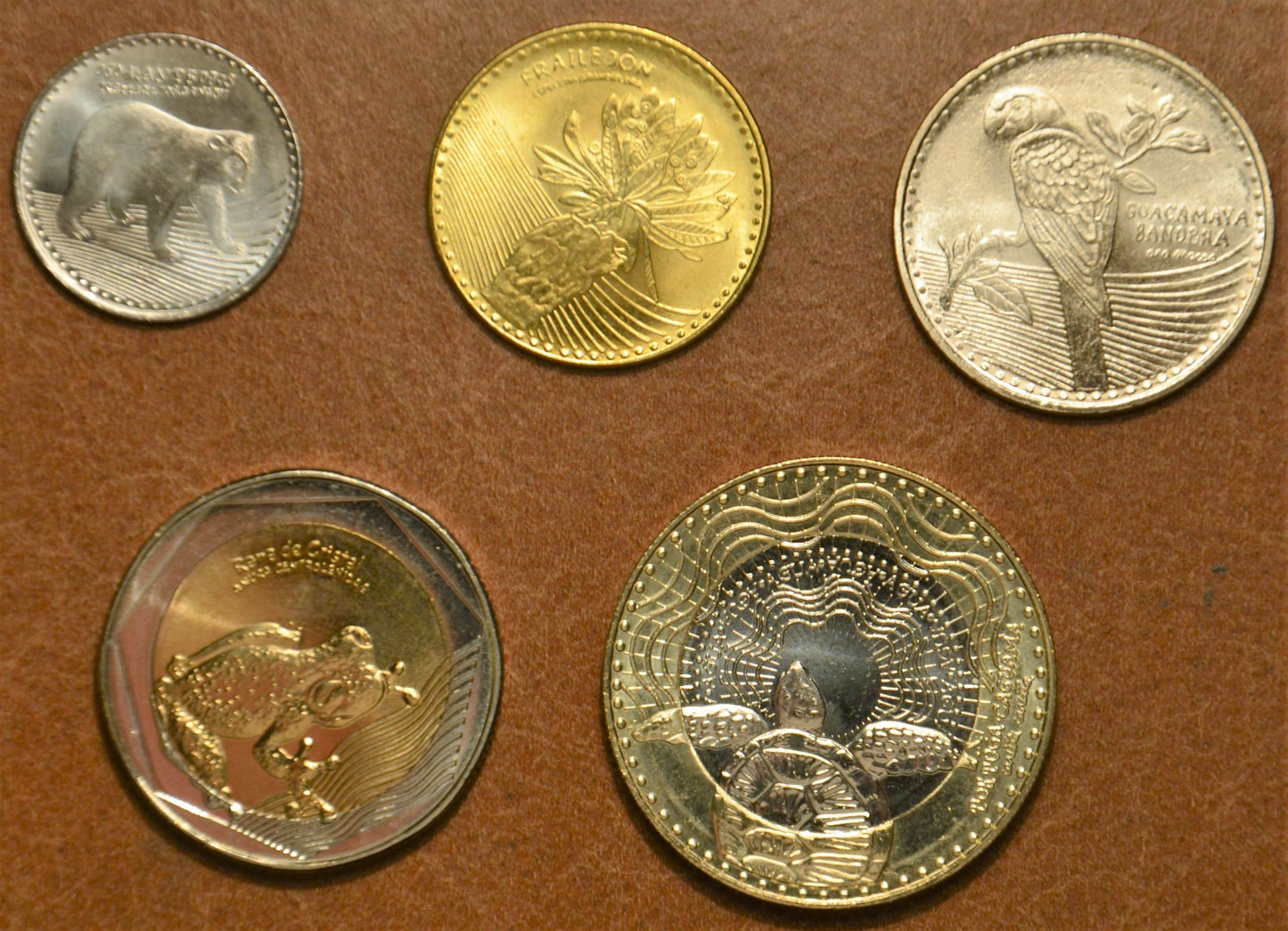 Kolumbia 5 mincí 2016-2018 (UNC)