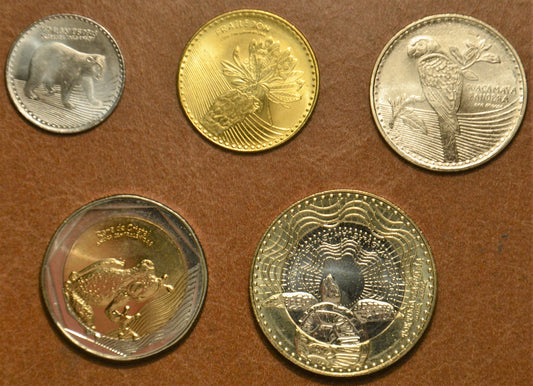 Kolumbia 5 mincí 2016-2018 (UNC)