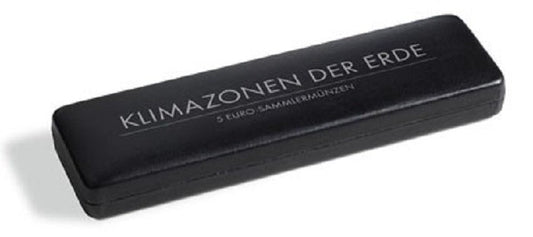 Koženková kazeta na 5 ks 5 Euro mincí Tropické pásmo - Leuchtturm Volterra